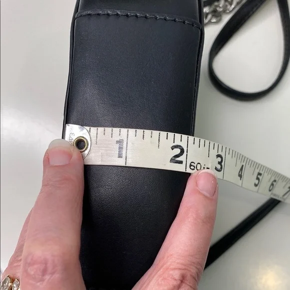 Michael Kors Ginny Medium Messenger Crossbody‎ MK Signature Bag 30H6TGNM2V Black - Picture 14 of 16